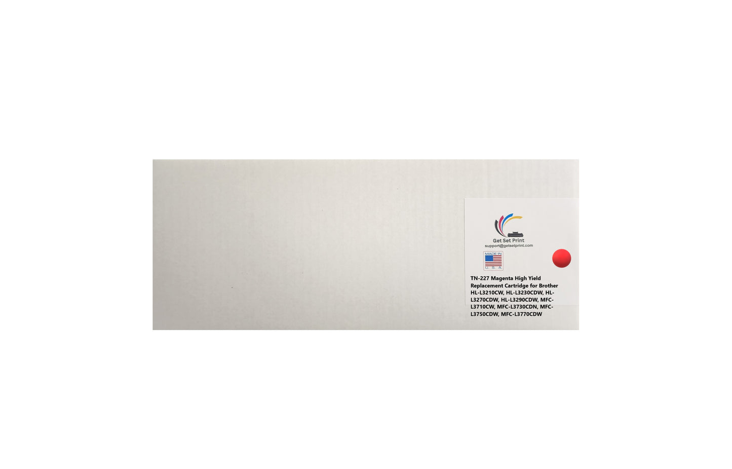 Brother TN227M Remanufactured Magenta Toner Cartridge