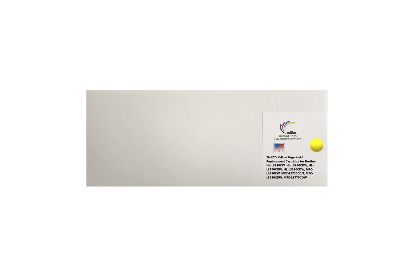 Brother TN227Y Remanufactured Yellow Toner Cartridge